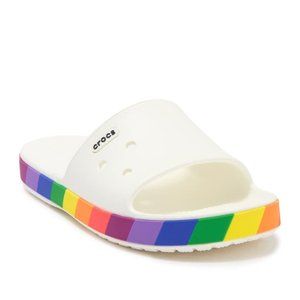 Limited Edition Crocs Rainbow Block Slides…